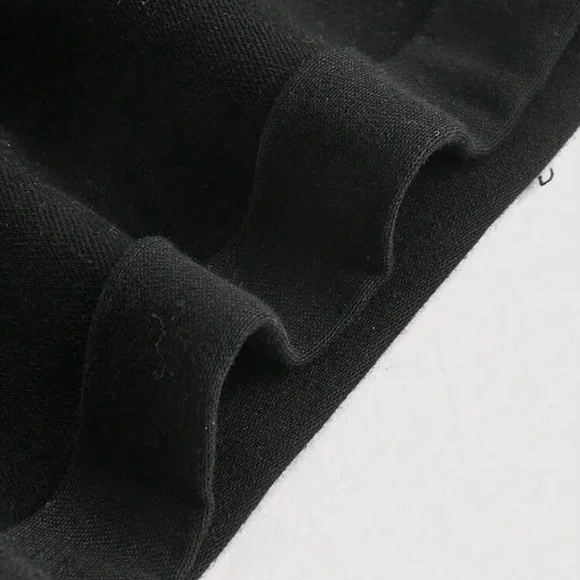 👍 Black Denim Buttoned Women's Shorts 👍 - Picture 3 of 8